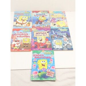 SpongeBob Squarepants Childrens Books Lot of 7‎ Nickelodeon Paperback